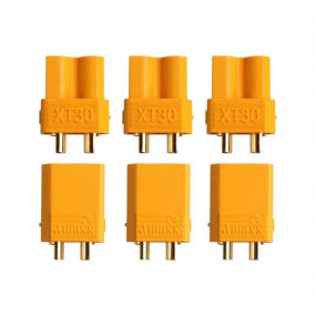 Connecteur XT-30 OR Mâle +...