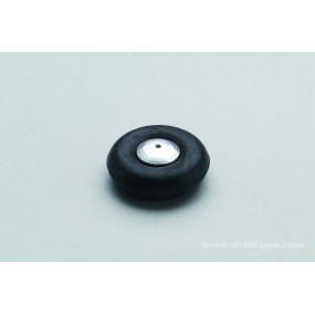 Roue caoutchouc Moyeu alu 30mm